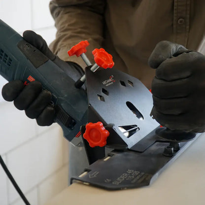 SLIDER 1.8" X 4.5"-5" 2.0 CUTTING GUARD – MECHANIC PRECISION 45° TILE CUTTING ATTACHMENT FOR ANGLE GRINDER