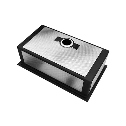LUVUL 32-INCH WORKSTATION LEDGE UNDERMOUNT 16G R10 COMPACT RADIUS WITH SPEEDY DRAIN TECHNOLOGY KITCHEN SINK S/STEEL SINGLE BOWL 269570 COMBO MAX