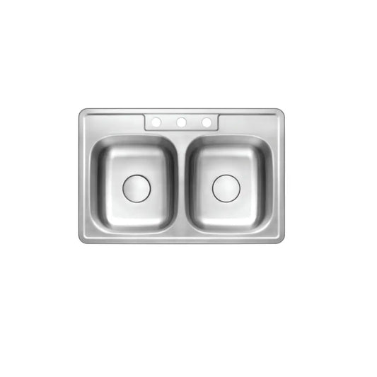 LUVUL Drop-In Double Bowl Kitchen Sink - 861242