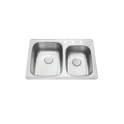LUVUL Undermount Double Bowl Kitchen Sink - 482004