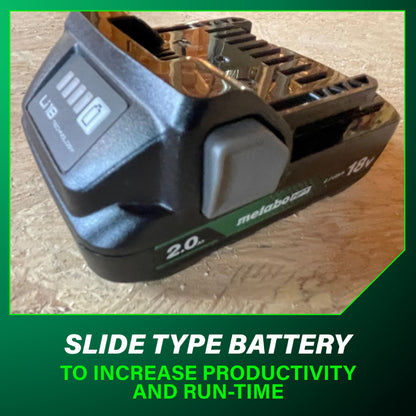 18V Li-Ion Starter Kit 2x 382311M; UC18YKSL, (18V 2.0 Ah x 2) w/ 30% longer run time