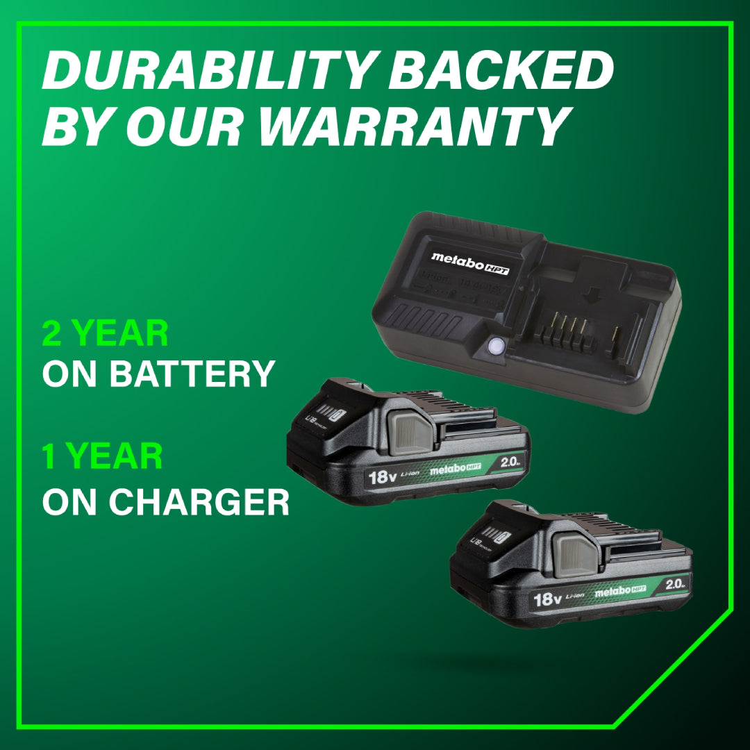 18V Li-Ion Starter Kit 2x 382311M; UC18YKSL, (18V 2.0 Ah x 2) w/ 30% longer run time