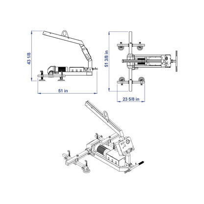 180º Rotation Vacuum Lifters 160kg AERV-180