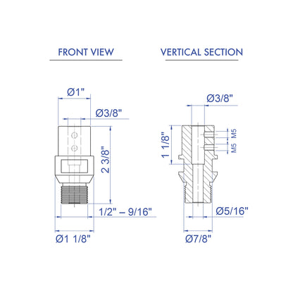 WSDA01 Water Swivel Drill Adaptor R 1/2