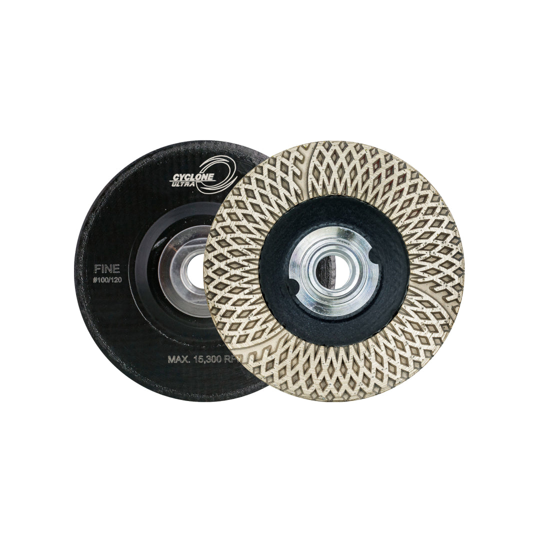 4" CYCLONE ULTRA FIBER CUP WHEEL - COARSE