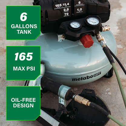 6-Gallon 165PSI Pancake Compressor