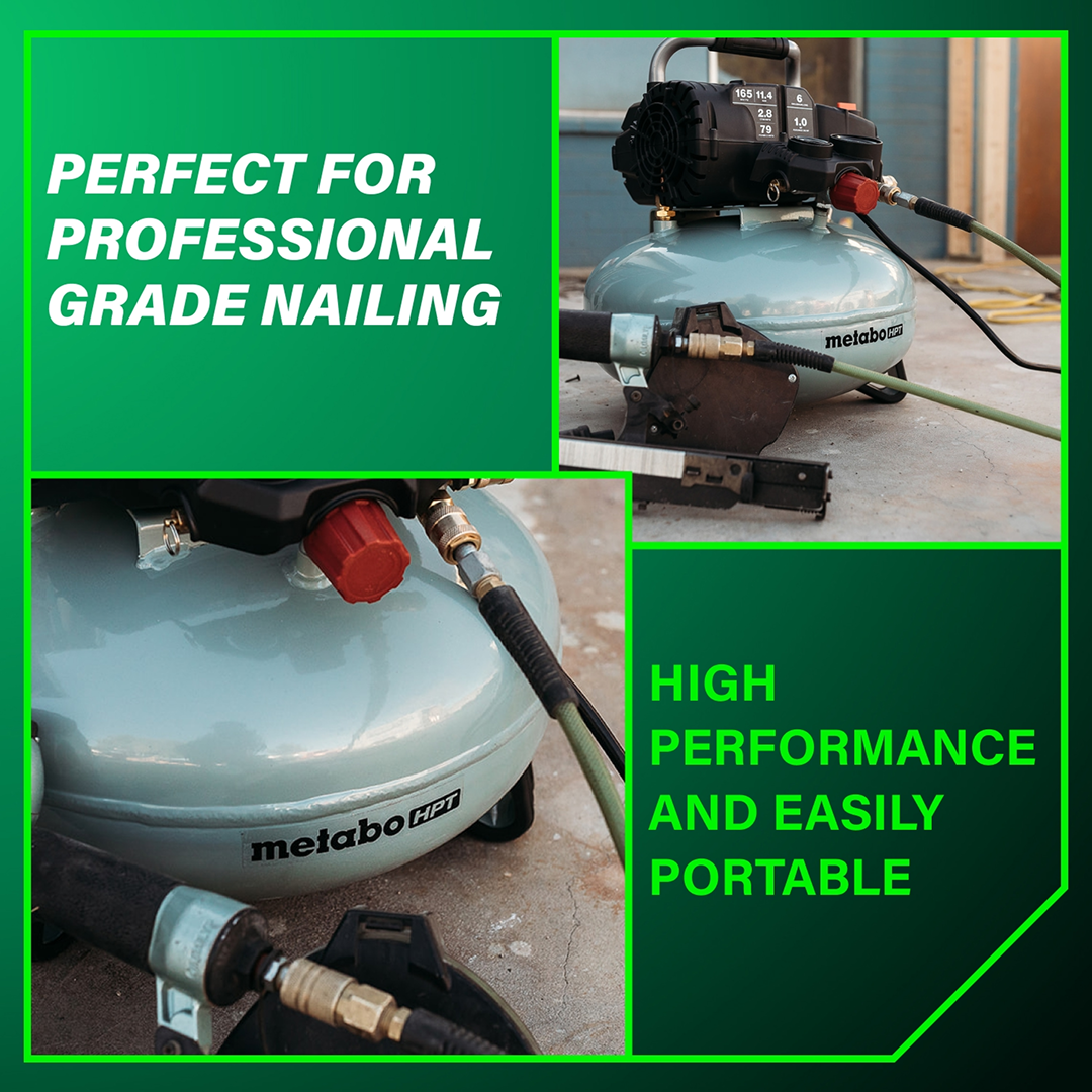 6-Gallon 165PSI Pancake Compressor