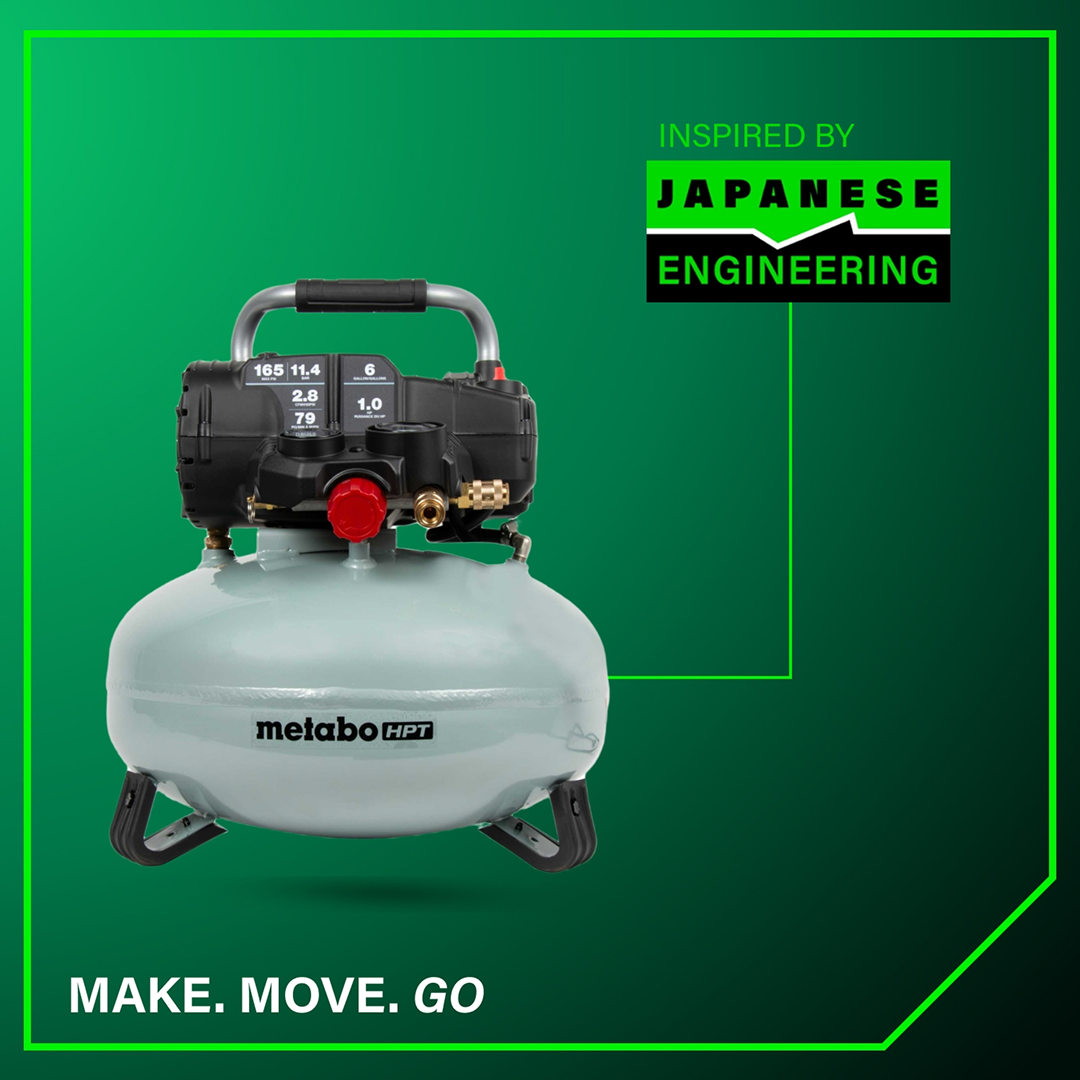6-Gallon 165PSI Pancake Compressor