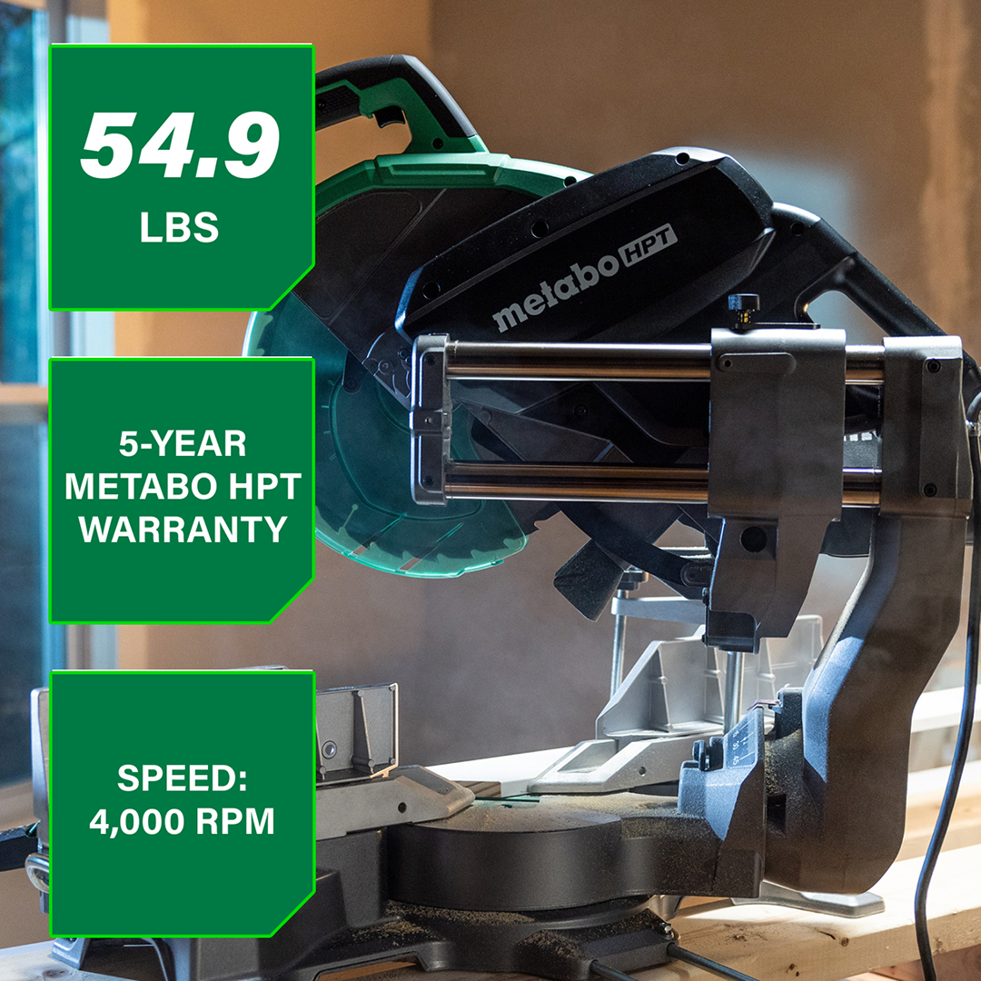 12" Dual Bevel Sliding Miter Saw