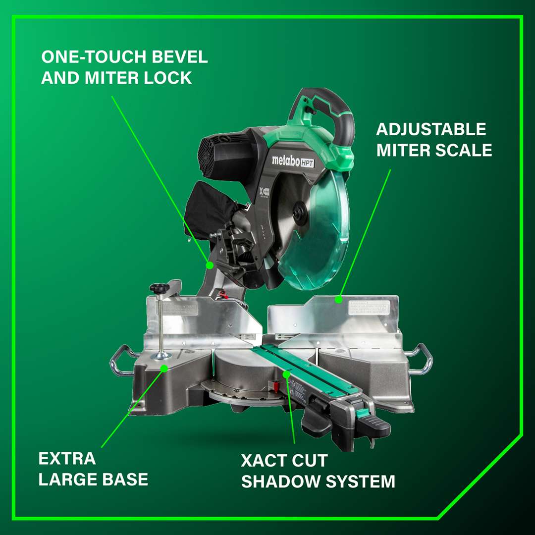 12" Dual Bevel Sliding Miter Saw