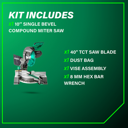 10" Single Bevel Compound Miter Saw