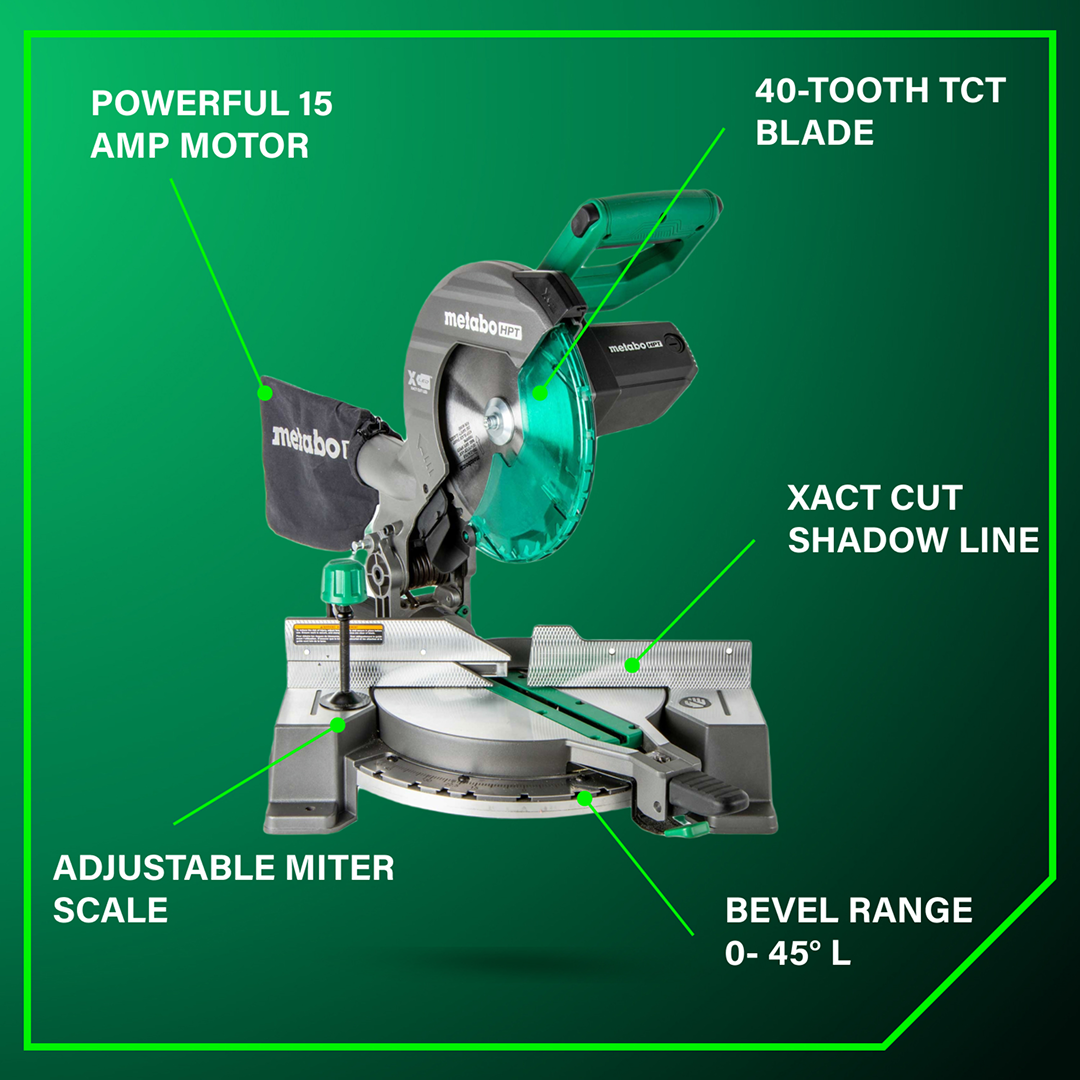 10" Single Bevel Compound Miter Saw