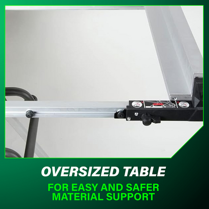 10 Inch Table Saw with Fold and Roll Stand