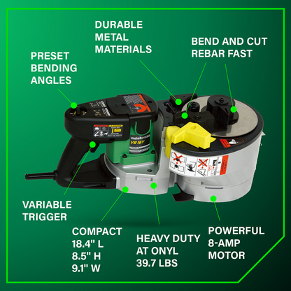 Portable Rebar Bender and Cutter
