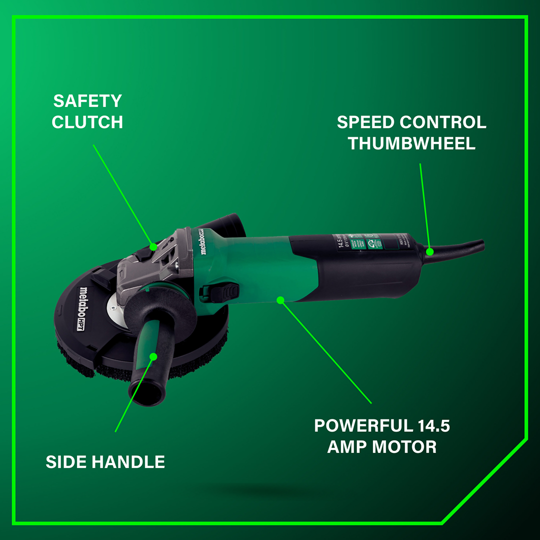5" 14.5 Amps RSEV 17-125 Renovation Grinder (Concrete)