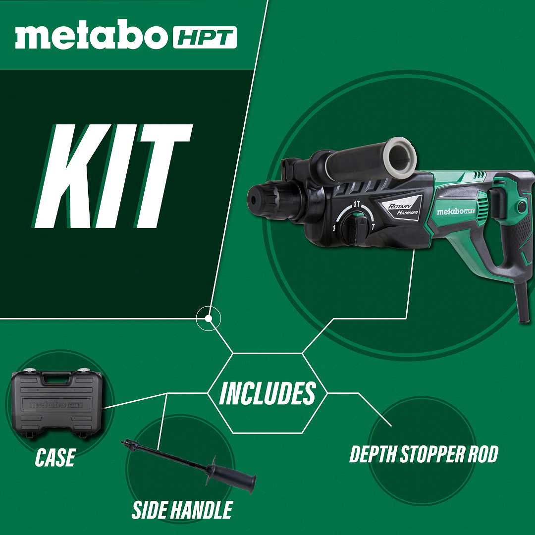 1 Inch 3-Mode D-Handle SDS Plus Rotary Hammer
