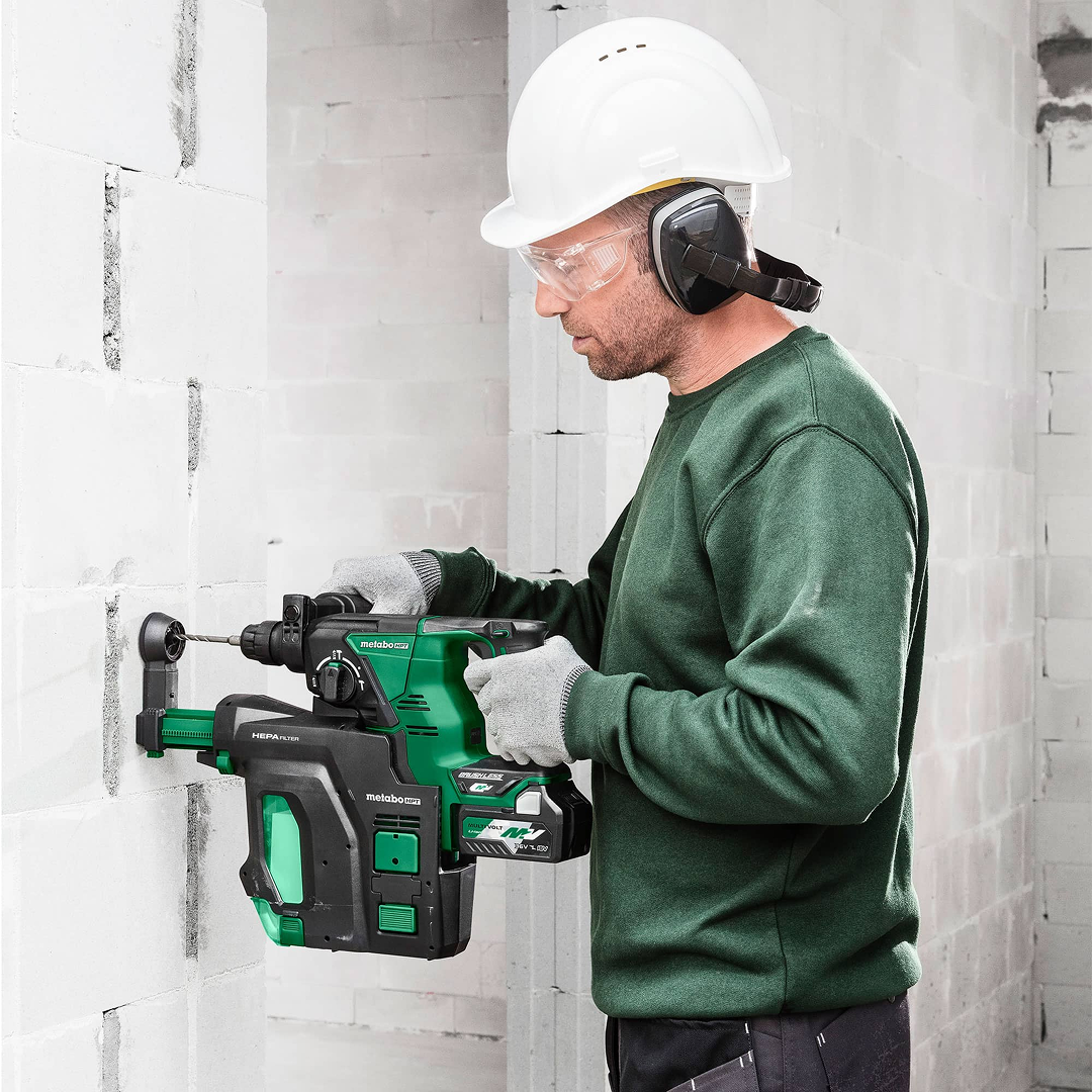 Dust Extraction Attachment for Cordless Rotary Hammers