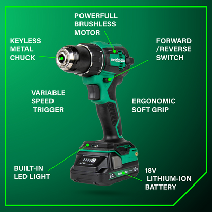 18V MultiVolt™ 4-Piece Combo Kit (2 x 2.0 Ah)
