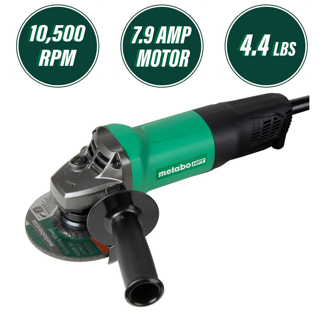 4-1/2 Inch 7.9 Amp Paddle Switch Grinder