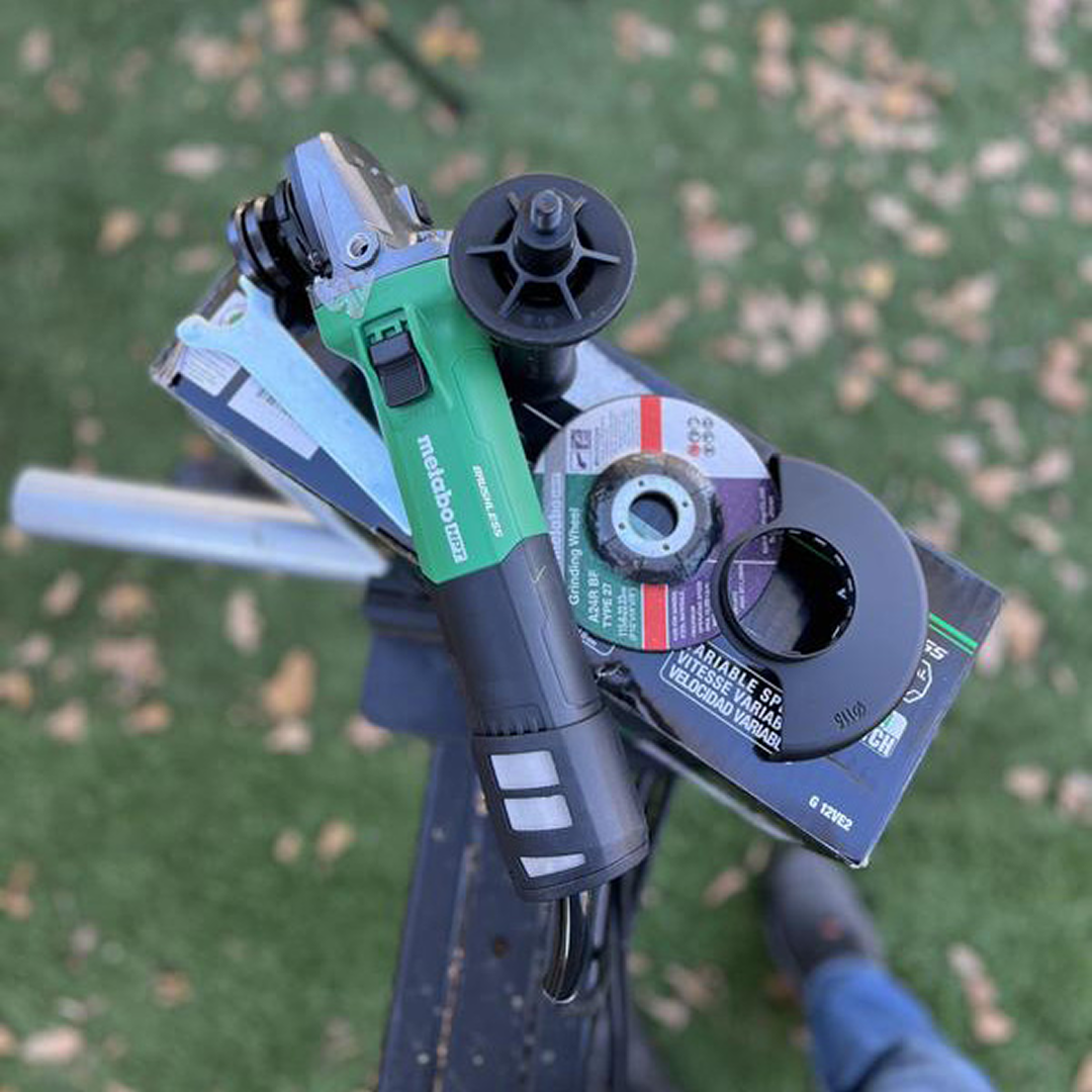 4-1/2" 12 Amp AC Brushless Variable Speed Angle Grinder