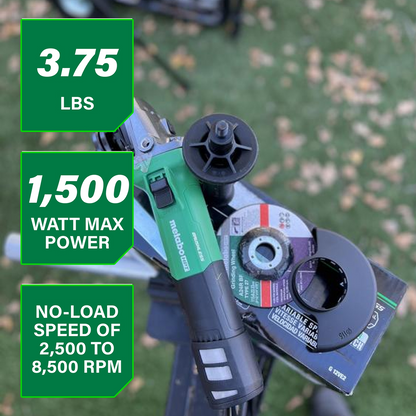 5" 12 Amp AC Brushless Variable Speed Angle Grinder