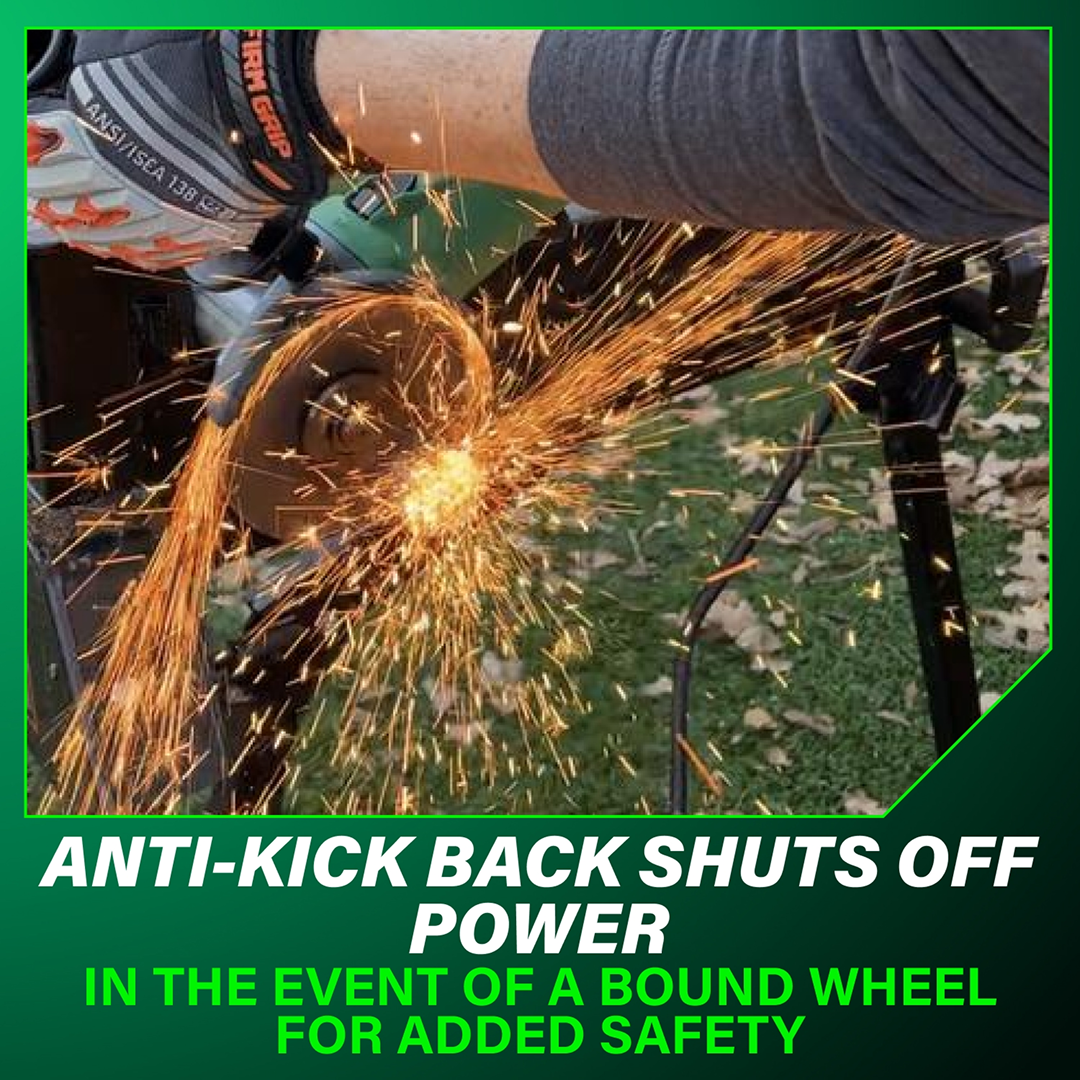 5" 12 Amp AC Brushless Variable Speed Angle Grinder