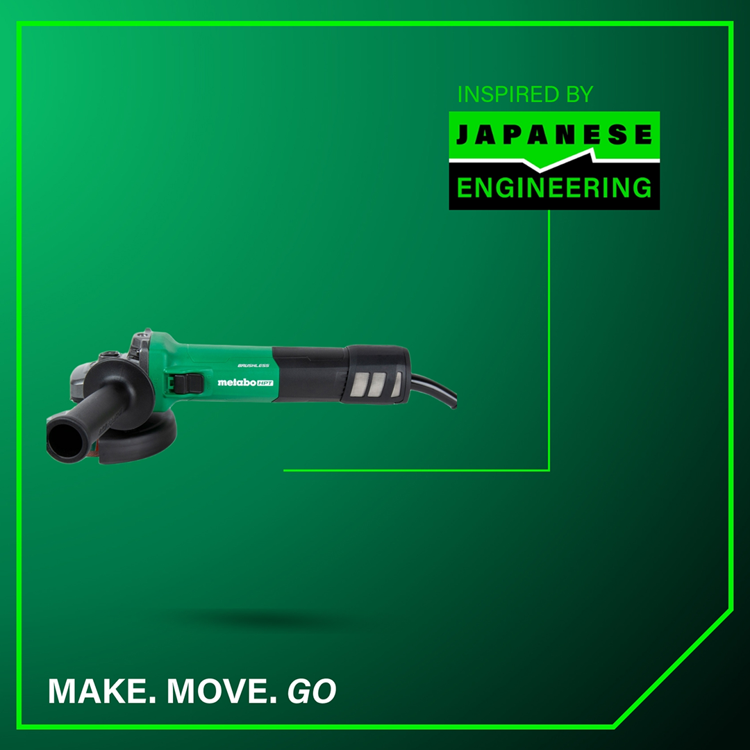 5" 12 Amp AC Brushless Variable Speed Angle Grinder