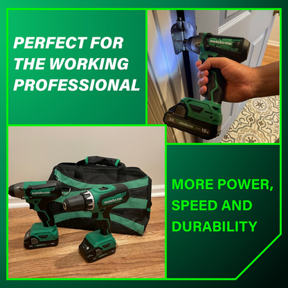 18V Hammer Drill and Impact Driver Combo Kit