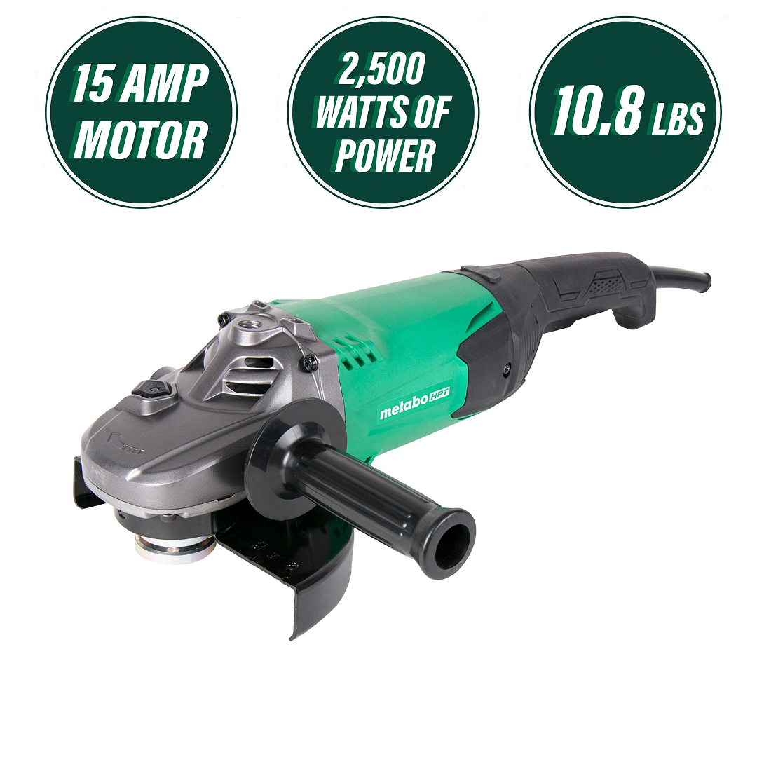 7 Inch 15 Amp Trigger Switch Angle Grinder