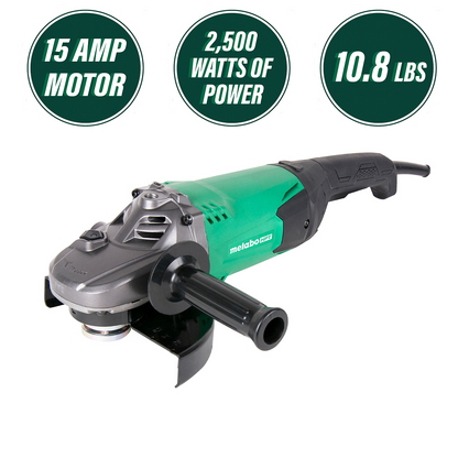 7 Inch 15 Amp Trigger Switch Angle Grinder