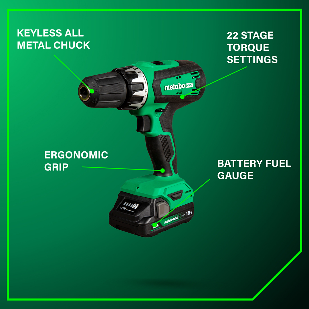 18V Hammer Drill and Impact Driver Combo Kit