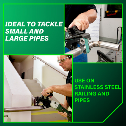 13.5 Amps RBE 15-180 Set Tube Belt Sander (Metal)