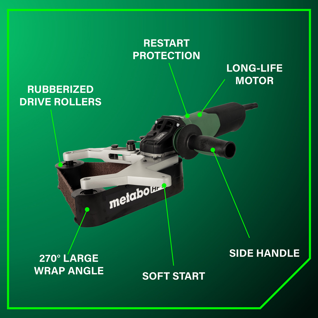 13.5 Amps RBE 15-180 Set Tube Belt Sander (Metal)