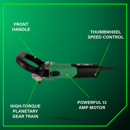 7" 13 Amps PE 15-30 Angle Polisher (Polishing Stone/Concrete)