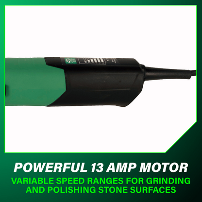 7" 13 Amps PE 15-30 Angle Polisher (Polishing Stone/Concrete)