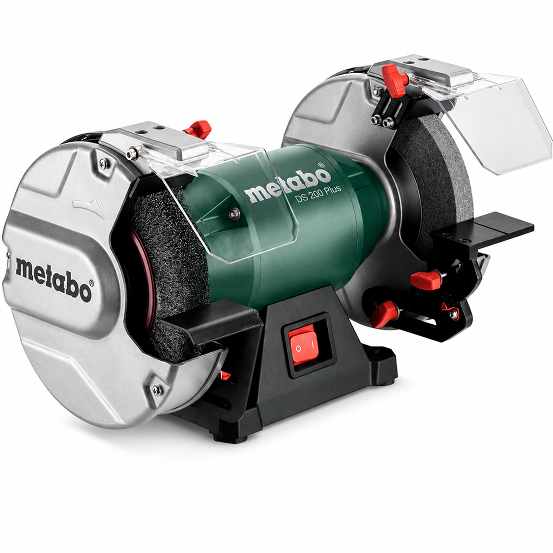 DS 200 Plus 8" Bench Grinder - 3,600 RPM - 5.0 AMP - Integrated LED