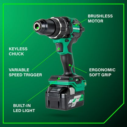 36V MultiVolt™ Cordless Brushless 1/2" Hammer Drill Kit