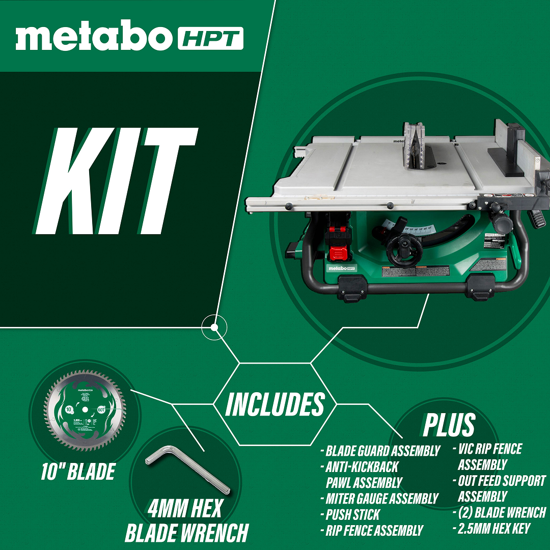 36V MultiVolt™ 10 Inch Table Saw (Tool Body Only)