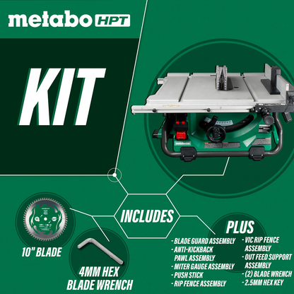 36V MultiVolt™ 10 Inch Table Saw (Tool Body Only)