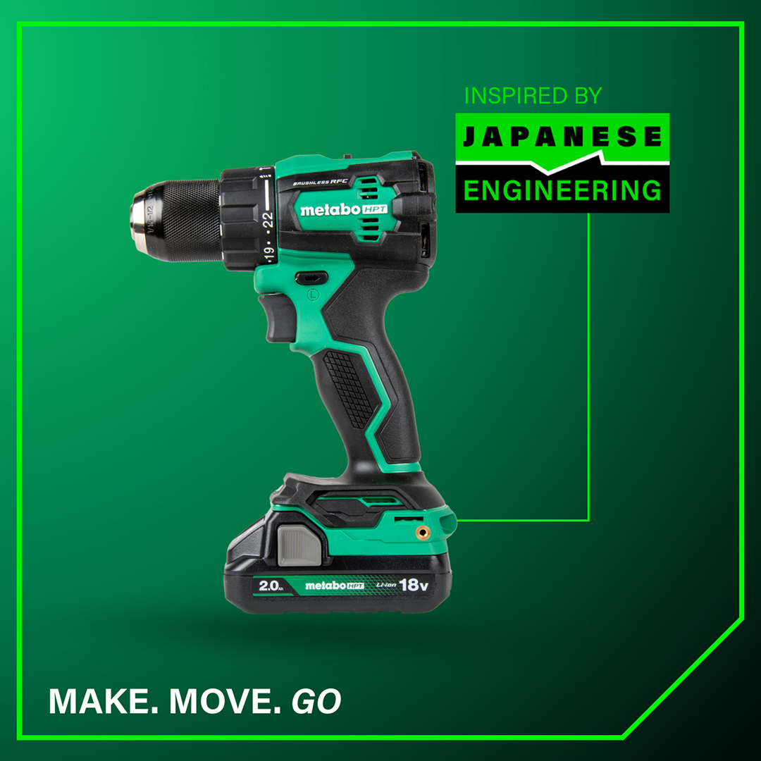 18V MultiVolt™ Cordless Brushless Hammer Drill Kit (2 x 2.0Ah)