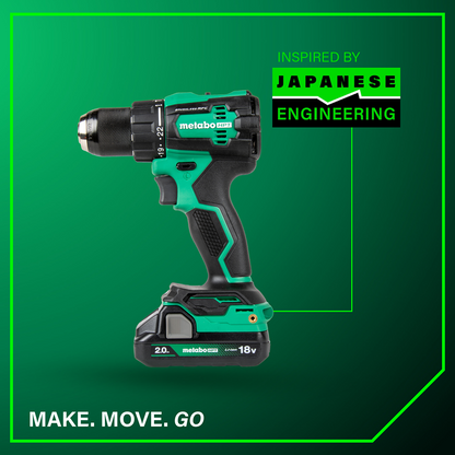 18V MultiVolt™ Cordless Brushless Hammer Drill Kit (2 x 2.0Ah)