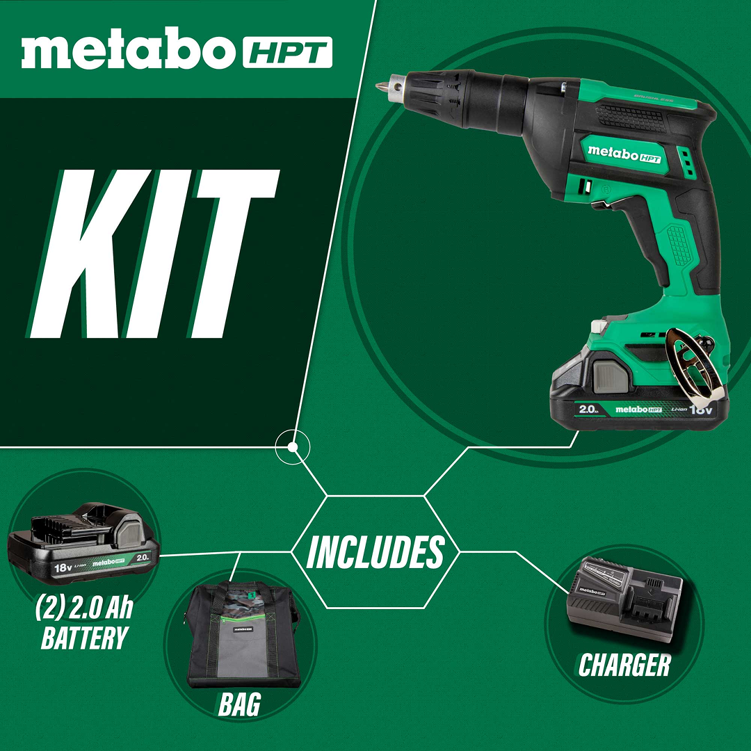 18V MultiVolt™ Cordless Drywall Screw Gun Kit