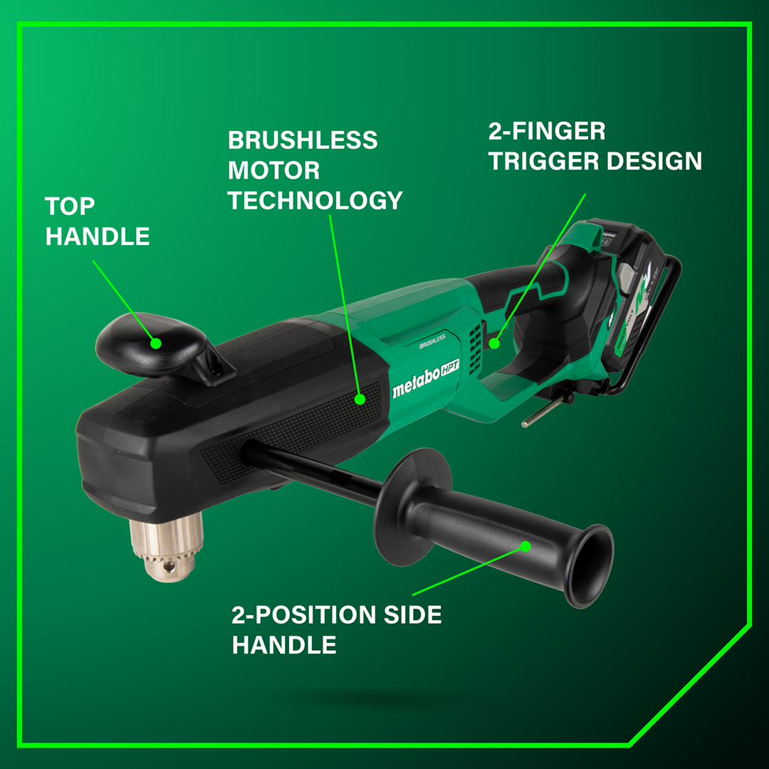 36V MultiVolt™ Cordless 1/2" High Power Right Angle Drill Kit