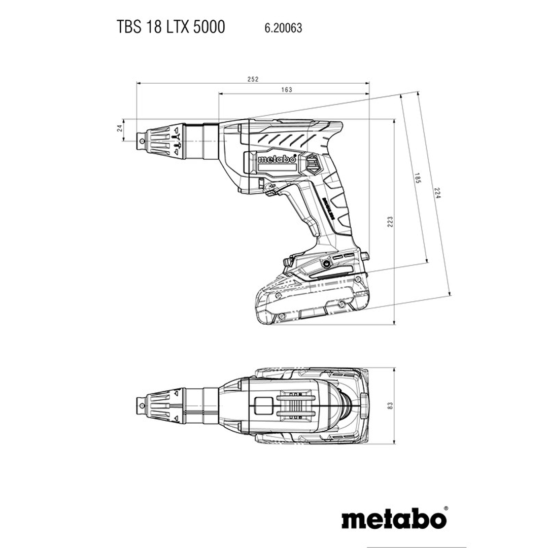TBS 18 LTX BL 5000 (620063840) Cordless Drywall Driver