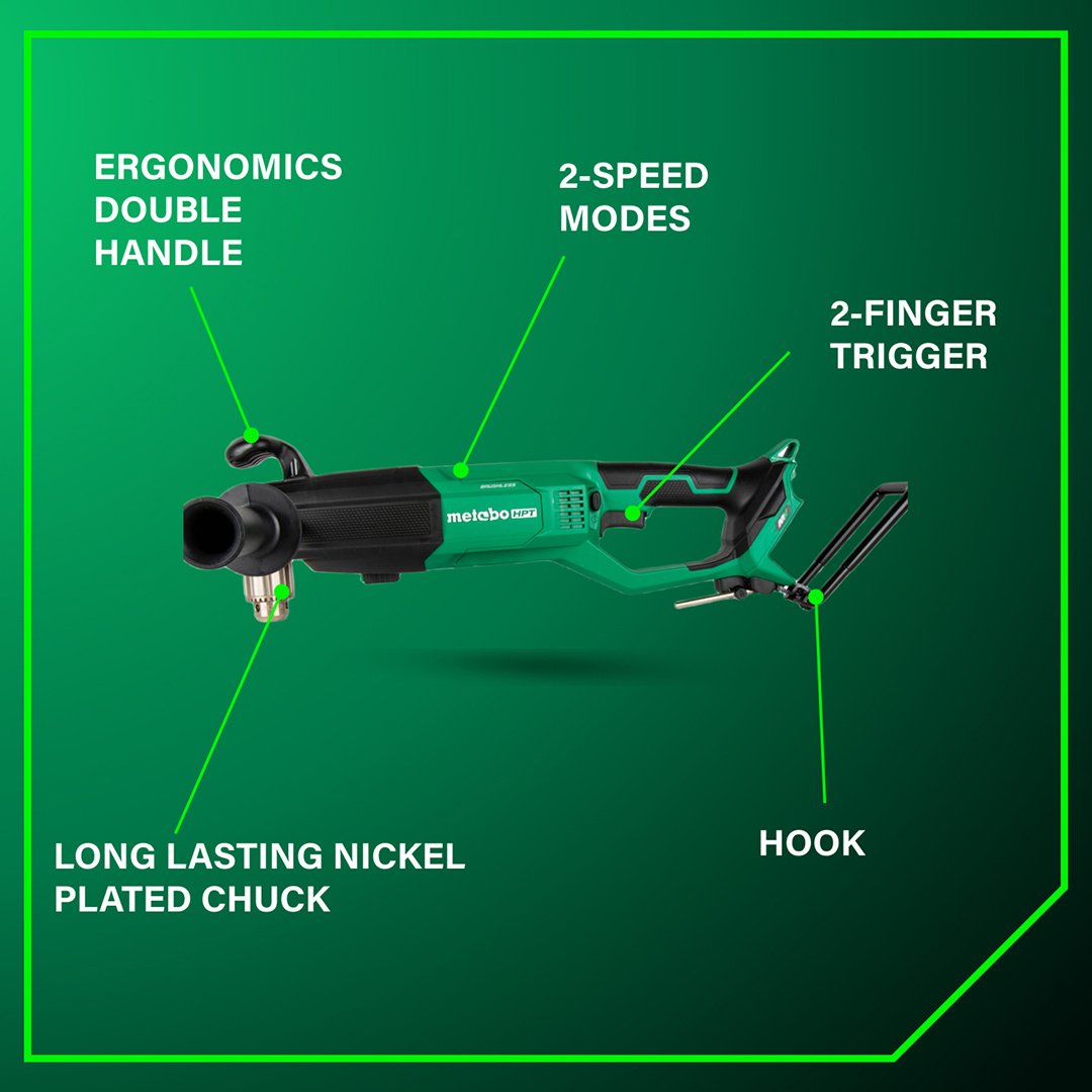 36V MultiVolt™ Cordless 1/2" High Power Right Angle Drill (Tool Body Only)