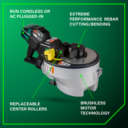 36V MultiVolt™ Brushless Rebar Bender/Cutter 4.0Ah Batteries x 2
