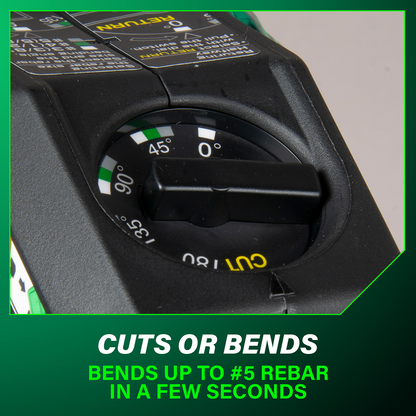 36V MultiVolt™ Brushless Rebar Bender/Cutter 4.0Ah Batteries x 2