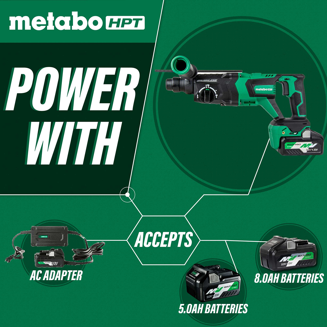 36V MultiVolt™ Brushless 1-1/8" SDS Plus D-Handle Rotary Hammer
