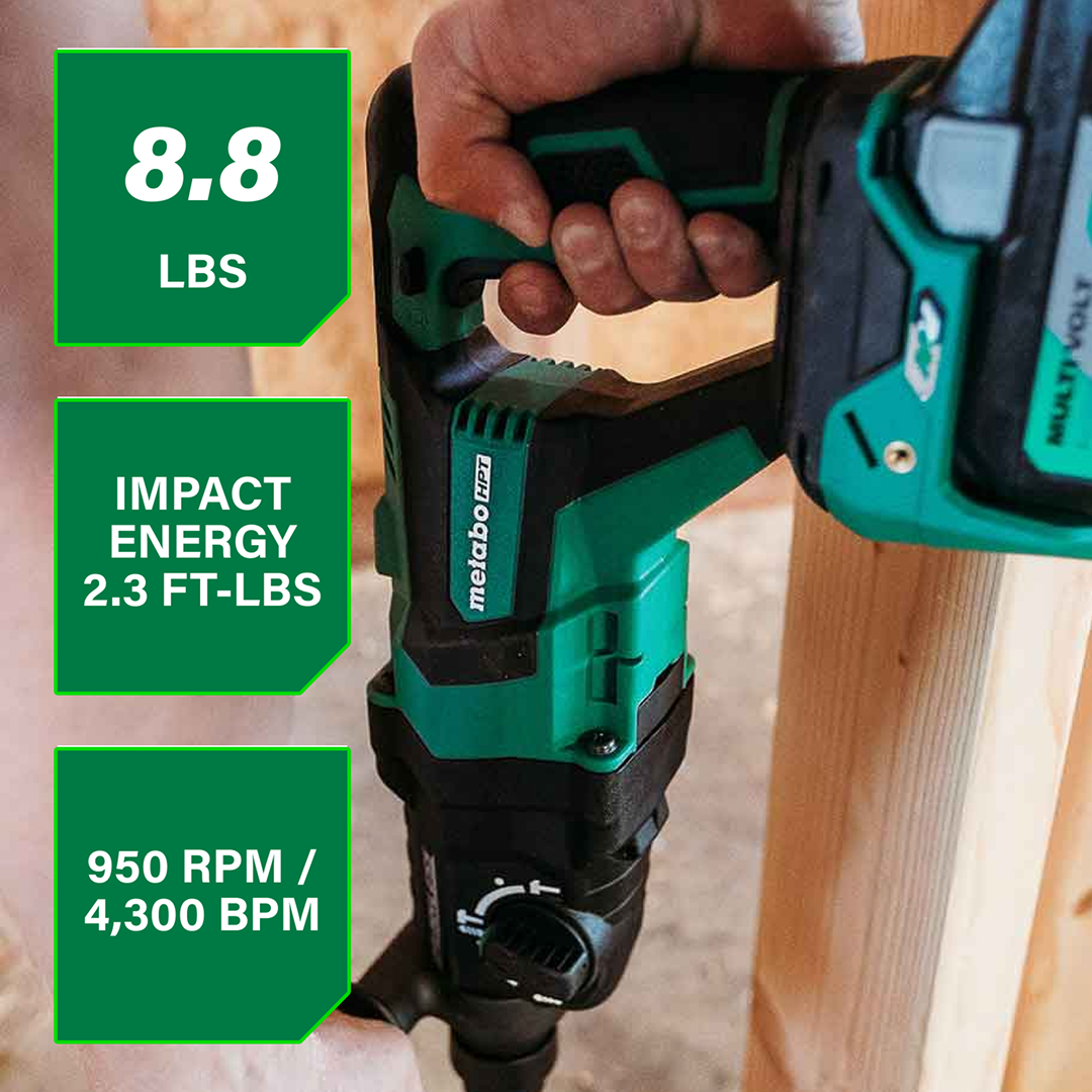 36V MultiVolt™ Brushless 1-1/8" SDS Plus D-Handle Rotary Hammer (Tool Body Only)
