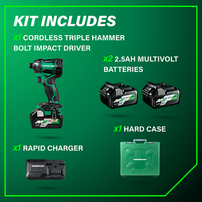 36V MultiVolt™ Cordless Triple Hammer BOLT Impact Driver